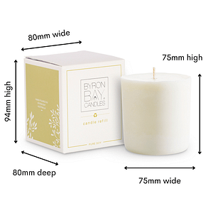 refill candle image sizing Byron Bay Candles